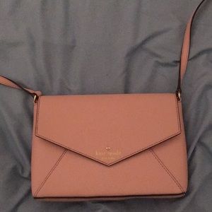 Pink Kate spade envelope crossbody